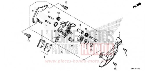 MACHOIRE DE FREIN DE PARKING CRF1000DJ de 2018